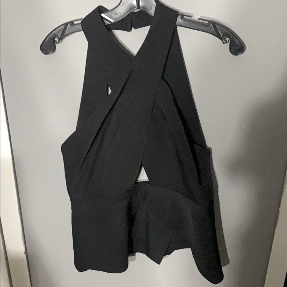 Bcbgmaxazria black remmie top